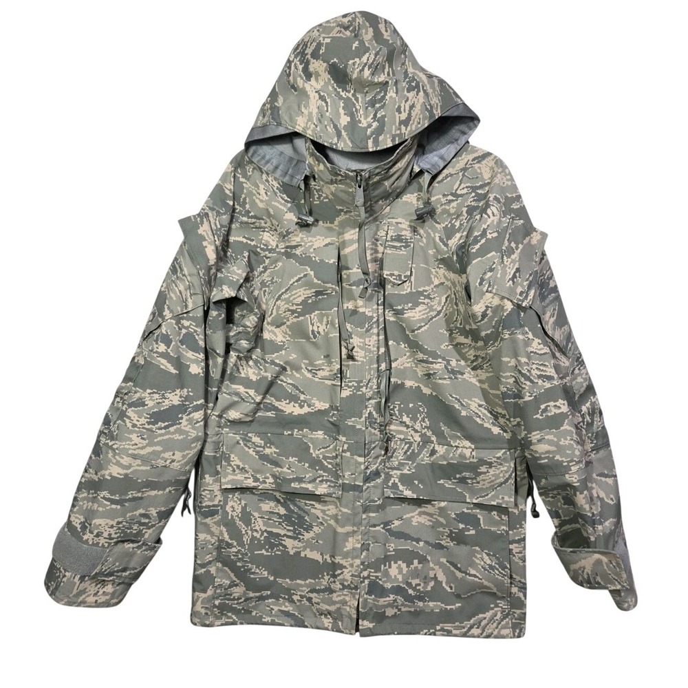 US Air Force All Purpose Parka XS Short Camouflage APECS Gore-Seam Hooded Jacket